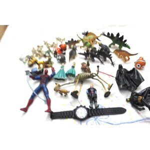 Vintage Mixed Lot plastic Toys, Animals, Action Figures and More